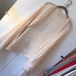 Sheer Pale Pink Scarf/Shawl